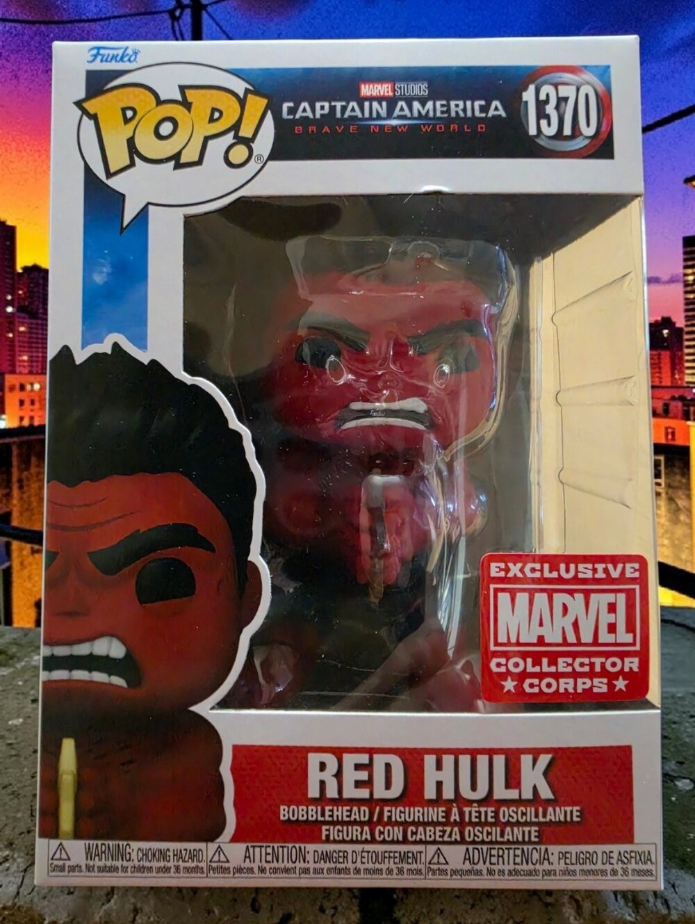 Funko Pop! Red Hulk #1370 Marvel Collector Corps Exclusive 6" Super Sized NIB